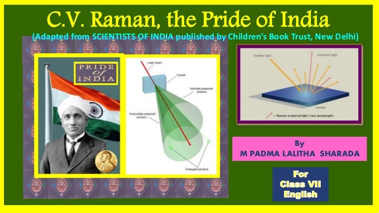 C V Raman The Pride Of India