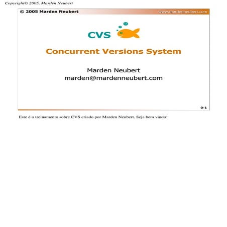 Curso de CVS - Parte 0 - Sobre o curso