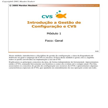 Curso de CVS - Parte 1 - Introdução