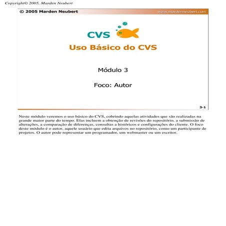 Curso de CVS - Parte 3 - Uso Básico