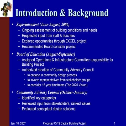 CV-S Building Project Presentation