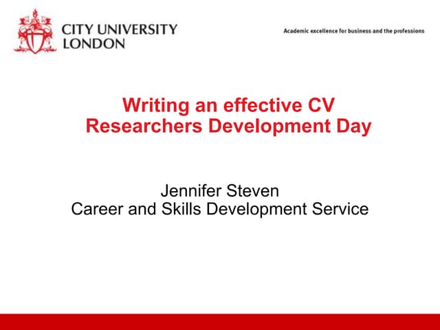 CVs and application forms
