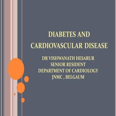 CARDIOVASCULAR DISEASE AND DIABETES