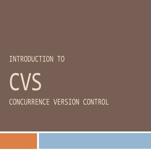 introduction to CVS | PPT