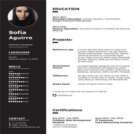 CV Sofia Aguirre