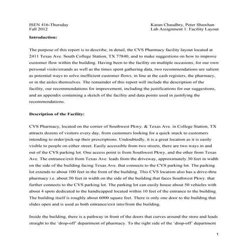 Final Report-CVS Pharmacy | PDF