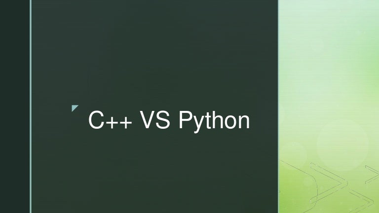 C++ vs python