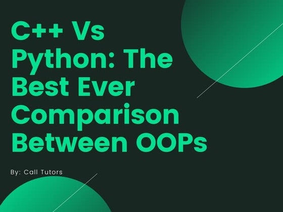 Comparison between python and c++ | PPT
