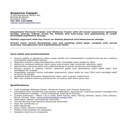 Cv susanna cappai 2016