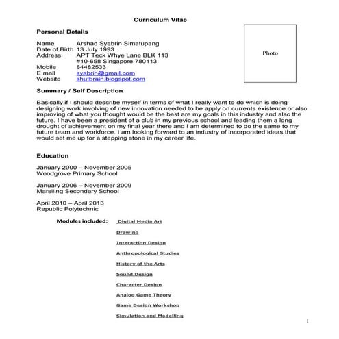 Cv syabrin -_copy
