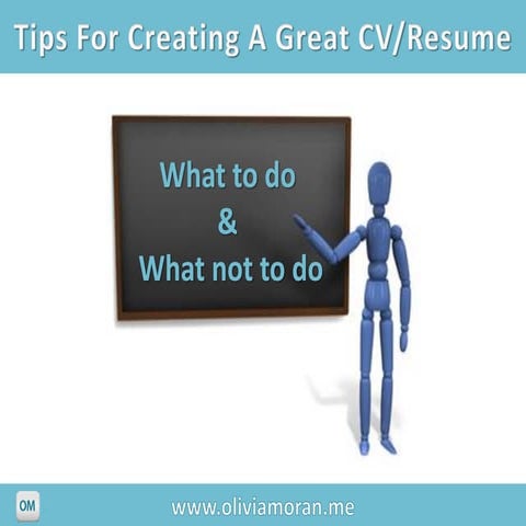 Top Tips For Creating A Great CV