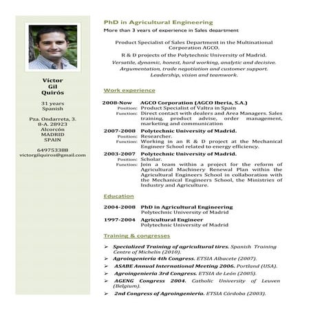 English CV