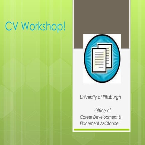 CV workshop for Physics