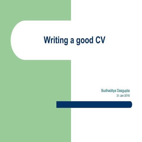 Cv writing