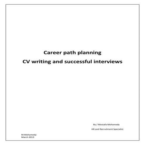 Cv writing and successful interviews content