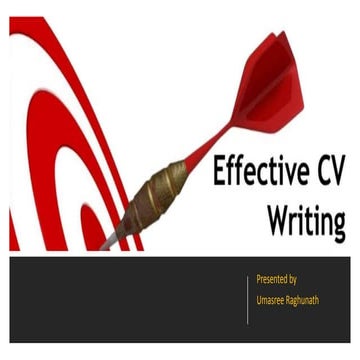 Cv writing skills