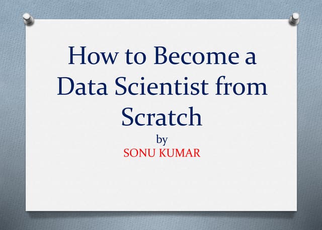 Data scientist roadmap