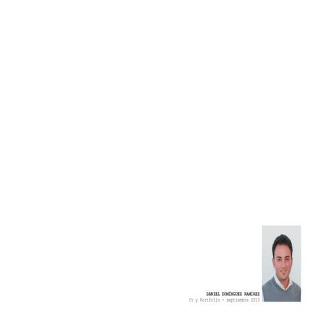 Cv y portfolio   daniel dominguez ramírez