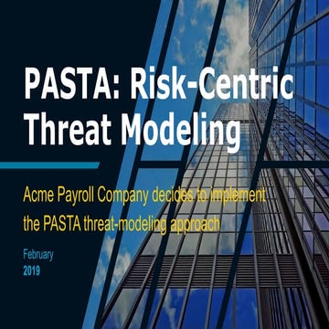 PASTA: Risk-centric Threat Modeling