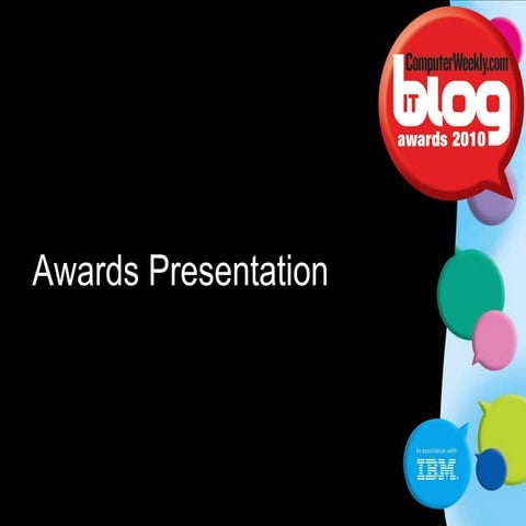 Computer Weekly IT Blog Awards 2010 - The winners