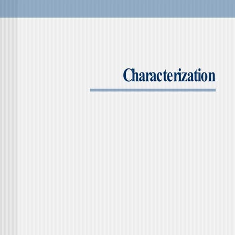 Narrative writing characters | KEY
