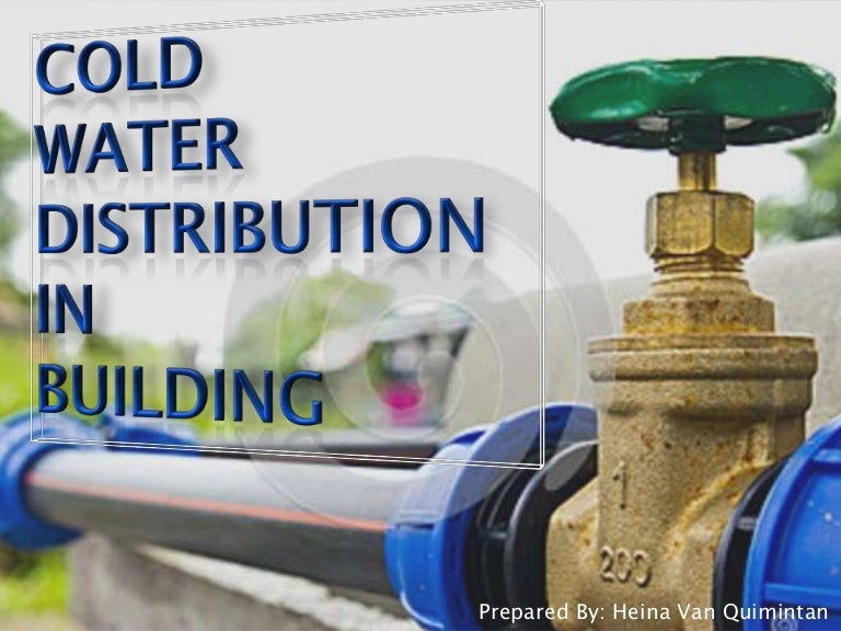 Cold Water Supply Distribution In Building