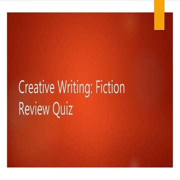 CW final fiction quiz review ohs