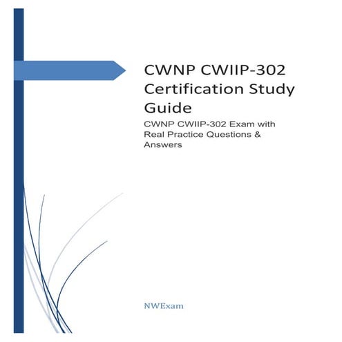 CWNP CWIIP-302 Questions And Practice Test Study Guide