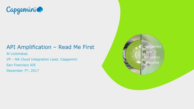 CWIN17 san francisco-al liubinskas- api amplification v4