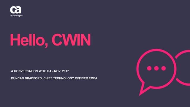 CWIN17 london   delivering devops and release automation in fs - duncan bradf...