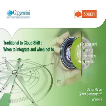 Capgemini Cloud Assessment - A Pathway to Enterprise Cloud Migration | PPTX