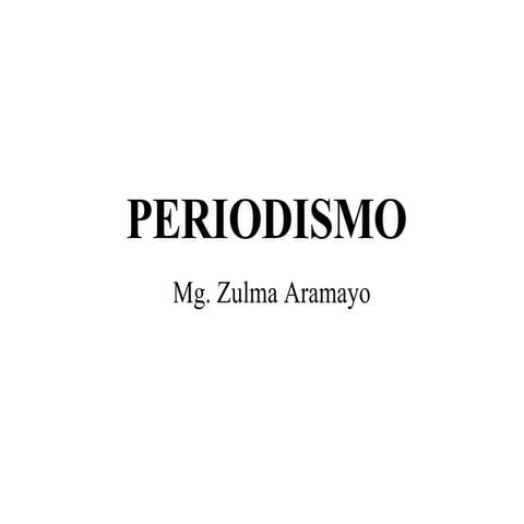 Periodismo