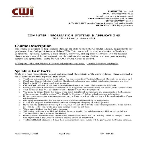Cwi syllabus cisa-spring-2015-lund