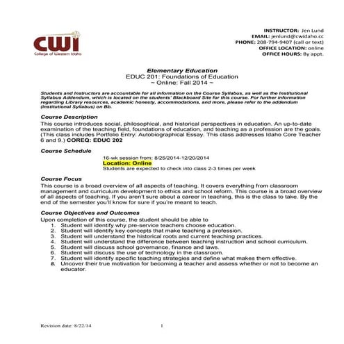 Cw isyllabus educ201_w_fa14_lund