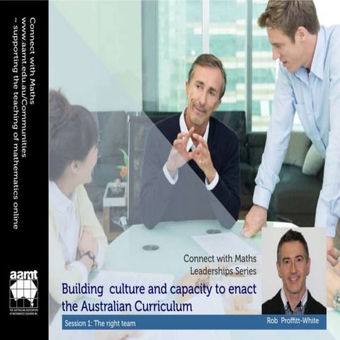 Connect with Maths Leadership Series: Session 1- the right team