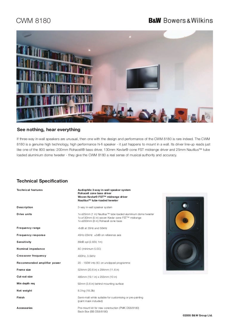 b&w cwm 8180