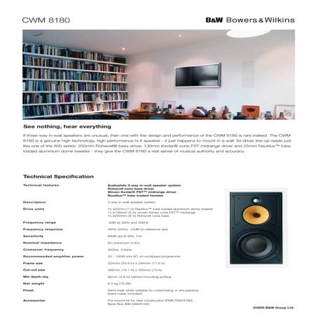 Cwm8180 fiche produit