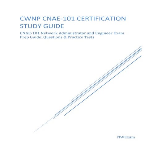 CNAE-101 CWNP PDF: Full Study Guide & Practice Tests