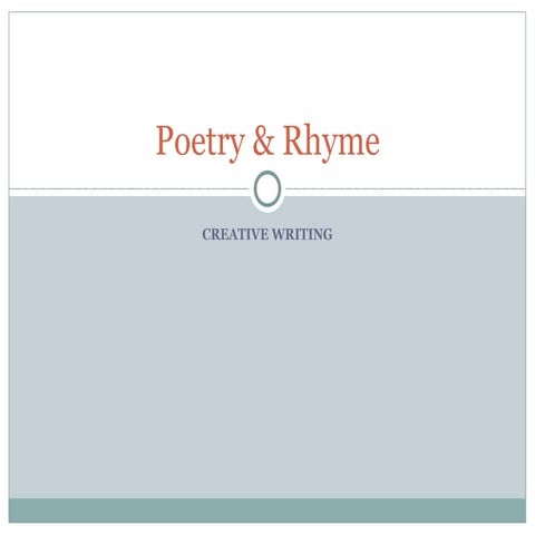 Cw Poetry Rhyme