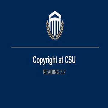 Cw reading 3.2   copyright at csu