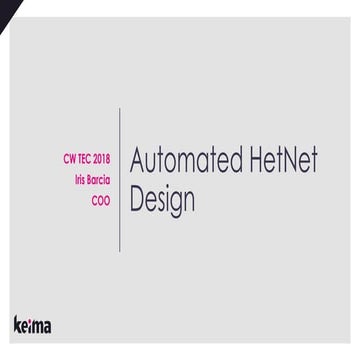 Automated HetNet Design