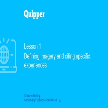 Creative Writing Powerpoint Presentation