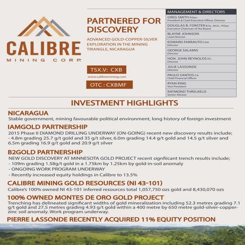 Cxb corp-profile-may-2015