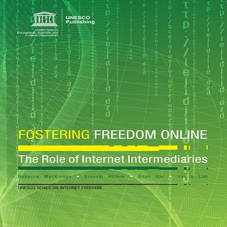 UNESCO launches a new publication on the role of Internet intermediaries