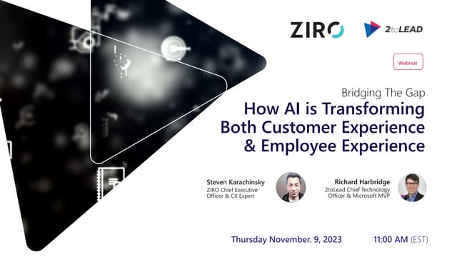 Bridging The Gap: How AI Is Transforming Both Customer Experience & Employee Experience