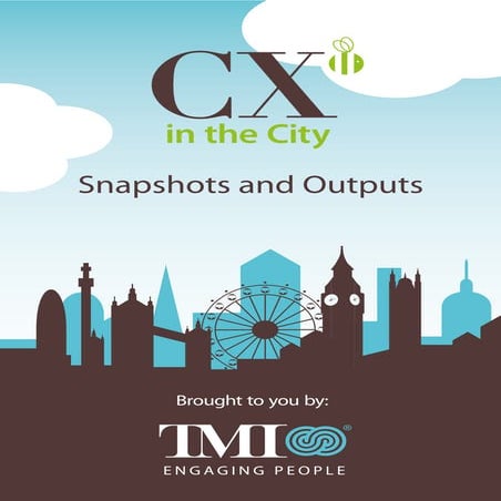 Cx in the city: Snapshots and Outputs