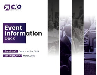 CXO 2.0 Conference (Event Information Deck | Dec'24-Mar'25)
