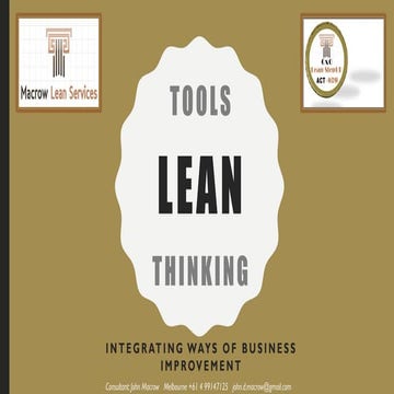 CxO Lean StepUp ACT NOW model and canvas Macrow Lean Services Melbourne +61 4...