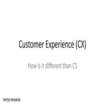 CX over CS - Are you ready?