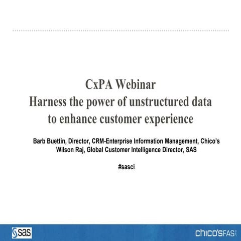 Harness the Power of Unstructured Data to Enhance Customer Experience 